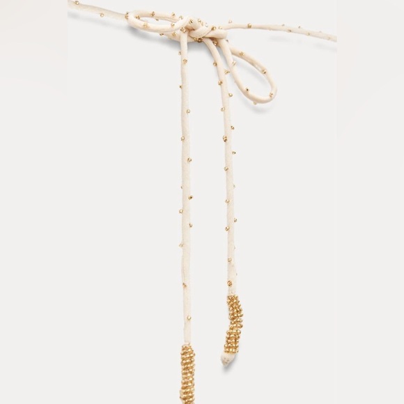 Zara Cream Maxi Dress long flowy boho summer casual vacation wedding sundress - Picture 11 of 13